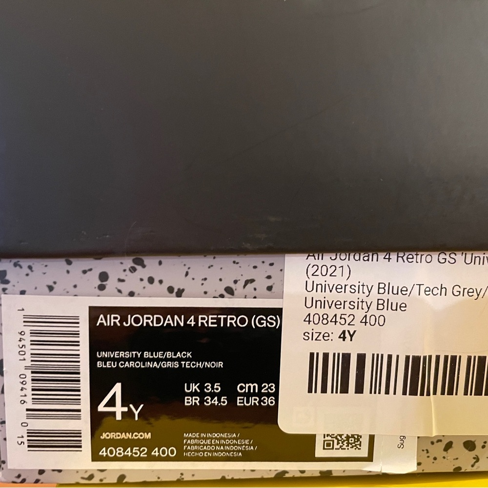 Jordan 4 UNC - Picture 7 of 7